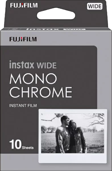 FUJIFILM インスタントフィルム instax WIDE用モノクロフィルム 1パック(10枚入)