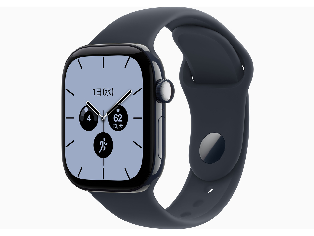 Apple Watch Series 12(GPS + Cellularモデル)- 42mm MJGY4X/A ナイトブルーセラミックケースとネイビーブルースポーツバンド - S/M